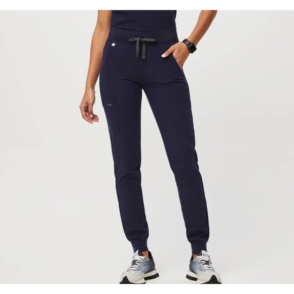 Fits Women's Zamora Jogger Scrub Pants Blue Sz M - Picture 1 of 10